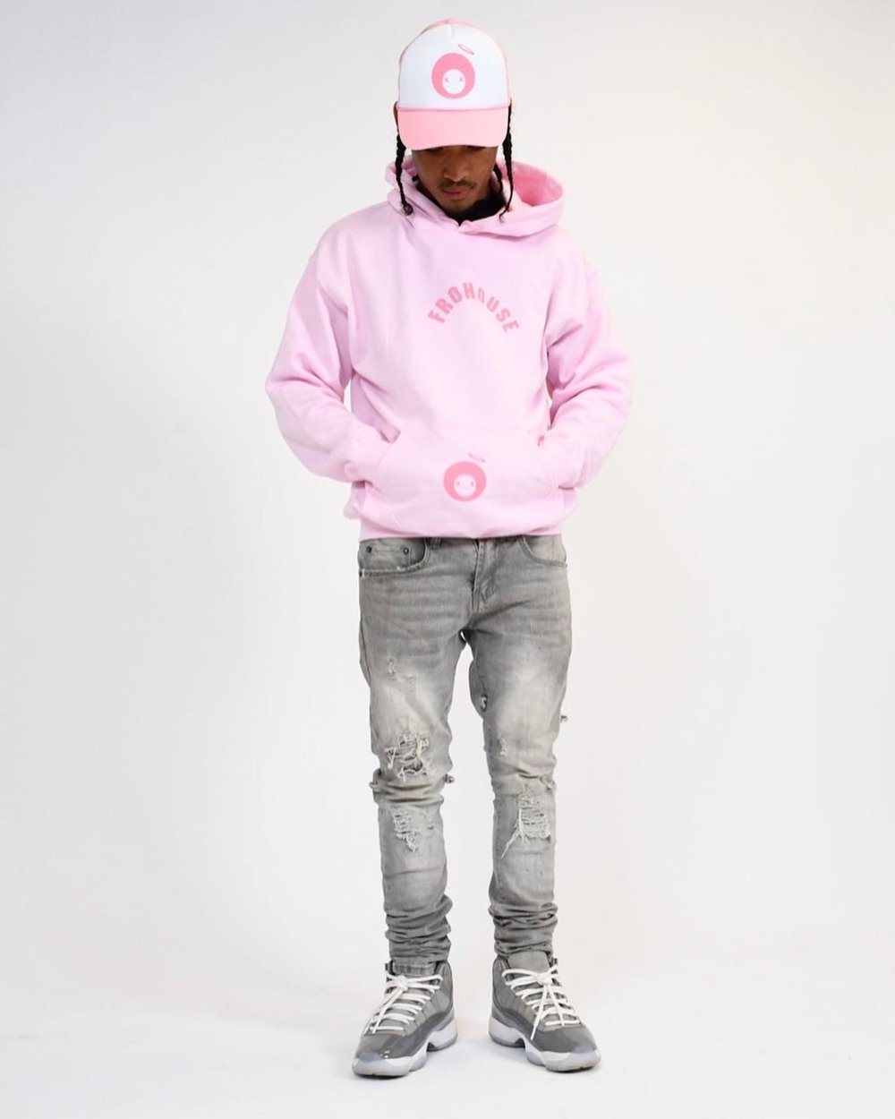 Hype best sale pink hoodie